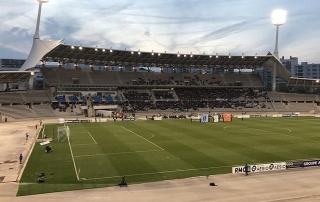 El estadio Charlety era la sede de los Europeos 2020 de París de atletismo (Z. Faibis)